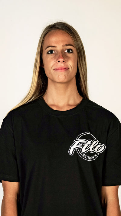 FTLO Black Circle Script Logo T-Shirt