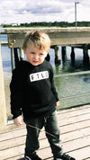 FTLO Boys Black & White Logo Hoodie